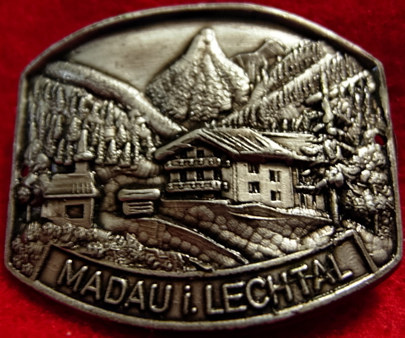 Madau i Lechtal Austrian medallion stocknagel G4795