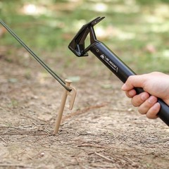 Camping Survival Equipment With Builting in Nails Puller for Easy Setups