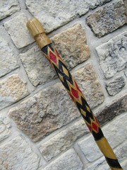 WALKING HIKING STICK STAFF WOODEN WILLOW HAND MADE IN USA TEXAS 57.75″ 3lb 13oz