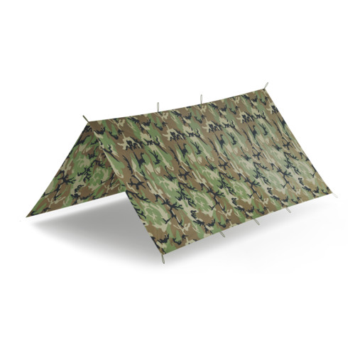 Helikon Tex Supertarp Camping tarp Us woodland camouflage 3x3m