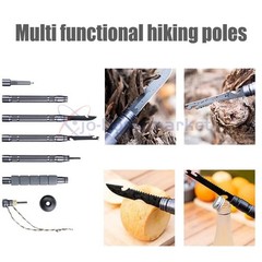 Multi Trekking Poles, Detachable Hiking Trekking Poles With 5-Section Tool