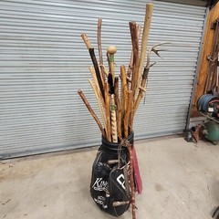 MANY NEW WALKING STICKS HIKING CAMPING STICKS CEDAR PINE EACH ONE CUSTOM MADE