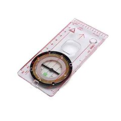 Compass Ruler Magnifying Scale Scout Hiking Camping Boating Orienteering Map