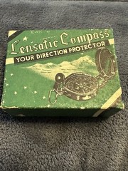 Vintage Lensatic Compass Japan With Original Box Pouch!!!!!!!!