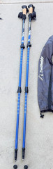 Set of Trail Buddy Trekking Poles 105-135CM Blue .. 10M