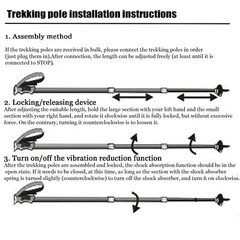 Trekking Poles Shock Absorbing Adjustable Hiking or Walking Sticks for Hiking…