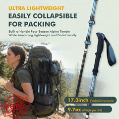 KINGGEAR TR-Z Trekking Poles Blue