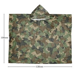 Camo Waterproof Raincoat for Motorcycle Camping Multifunctional Outdoor Gear