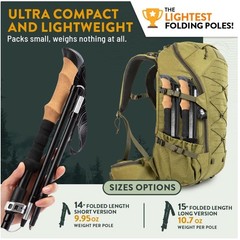 Foldable Hiking Poles – Adjustable & Lightweight