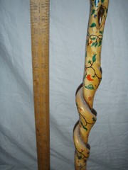 Walking stick / cane…very tall..new..hand painted..local pick up..Atlanta, Ga.