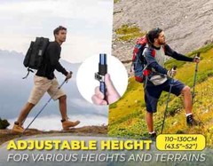 TREK-Z SE : FOLDABLE TREKKING HIKING POLES (2 Poles in Package)
