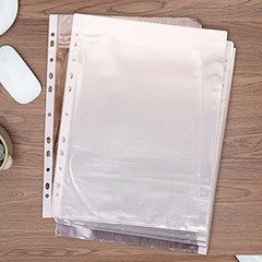 Pcs A4 Clear Document Folder, Waterproof Case Transparent Document Bag 100