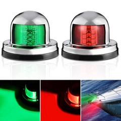 Boat Navigation Lights Marine LED Red Green Port Starboard Bow 2PCS 8LED (75