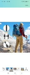 Travel Folding Trekking Hiking Pole with Carrying Case,Collapsible Cane Adjus…