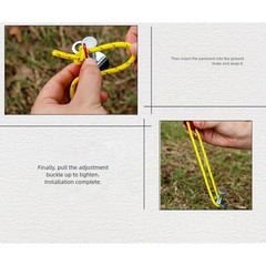 Adjustable Rope Camping Trips Night Visibility Feature For Outdoor Activities