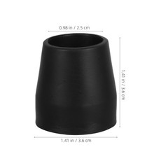 6 Pcs Rubber Hiking Tips Walking Sticks Parts Crutch Caps Pole Protectors