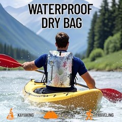 Dry Bag Waterproof for Women Men Roll Top Lightweight Dry Storage and 5L Coral
