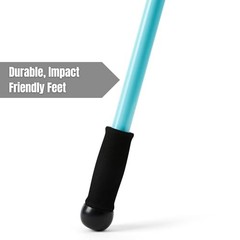 Weighted Walking Sticks for Seniors, Women & Men – 1.2lb Each Medium Gray
