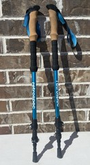Retrospec Trekking Poles Adjustable Hiking Walking Sticks Pair w/ Carry Bag
