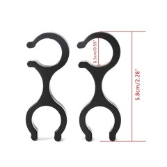 2Pcs 8-Shaped Hiking Pole Clips Double Rod Buckle Connector Trekking Pole Clamps