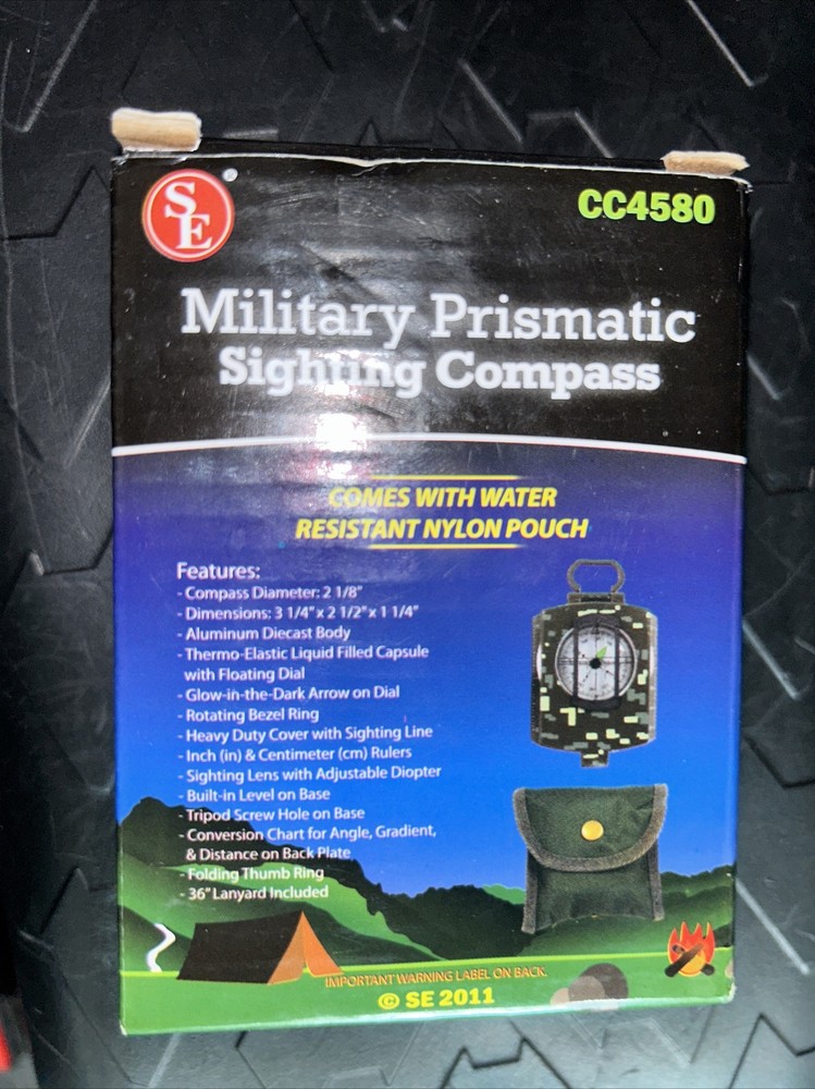 Compass SE Military Prismatic Sighting Compass Survivor Series Camouflage CC4580