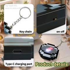 🧭⛏️ Minecraft Rechargeable Digital Compass w/ Charging Cable LED Gamer