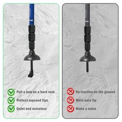 10 Pack Nordic Walking Pads for Hiking Poles, Walking Rubber Pad, Rubber…