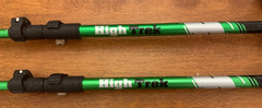 Pair of Adjustable High Trek Trekking Hiking Walking Poles 105cm to 135cm VGUC