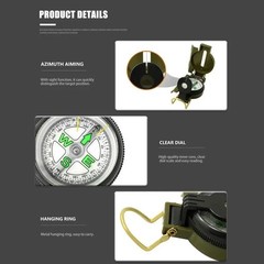 New Lensatic Compass Military Camping Hiking Army Style Survival Marching