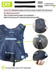 Trekking Poles Carry Bag, Waterproof & Lightweight Hiking Poles Storage Bag, …