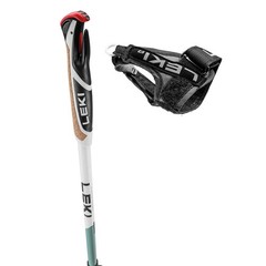 LEKI Spin Shark SL White/Green/Anthracite Nordic Walking Poles (65326141)