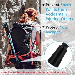 Nordic Walking Poles Rubber Bumpers 4 Pack, Rubber Bumpers for Hiking Poles, Wall…