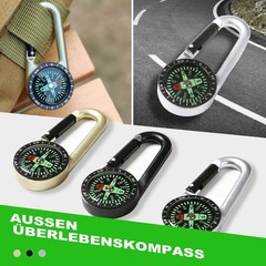 Lot of 3 Compass, Mini Compass Keychain, Outdoor Compass, Compass, Mi…