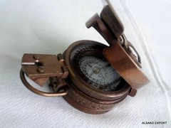 Brass Antique British Prismatic Military Vintage WW2 Mark II Pocket Compass Gift