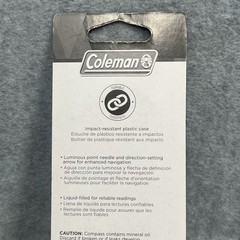 Coleman Liquid Filled Pocket Compass – Luminous Hiking Outdoors Durable- NIP