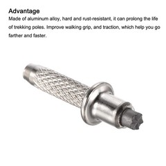 6Pcs 10mm Trekking Pole Tip Accessories Aluminum Alloy Walking Stick Protectors