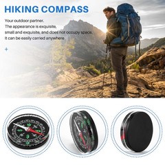 2x(40mm clear liquid filled camping hiking outdoor scout 2905