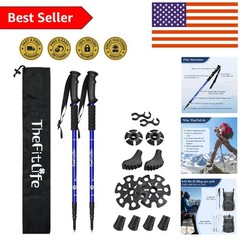 Ultralight Nordic Walking Poles with Anti-Shock & Quick Lock System – Adjustable