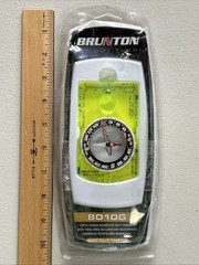 Brunton 8010G Optic Green Baseplate Map Compass Luminous Points Magnifier Tool F