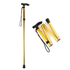 Folding Pole Hiking Cane Walking Stick Adjustable Aluminum Collapsible Travel US