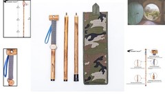 3-Piece Detachable Hardwood Hiking Stick with Compass – 48 Inches Elegant Design