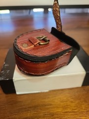 Leather Case For Compass Or Pocket Watch Small Compass Included