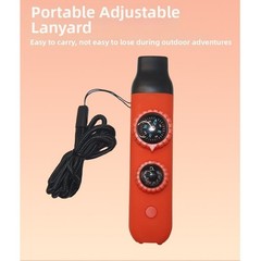 7 in 1 Survival Whistle with For Compass LED Light Magnifier for Outdoor Travel