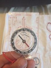 🔥 Suunto A-10 Partner II Compass A10 Hiking Scouting School SMALL BUBBLE🔥
