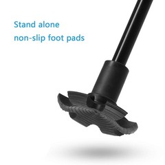 Adjustable Height Walking Stick Aluminum Alloy Foldable Straight Posture Cane