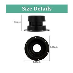 Trailer RV Boat Plumbing Vent Cap Set 13.4CM Dia Sunproof Waterproof Plastic