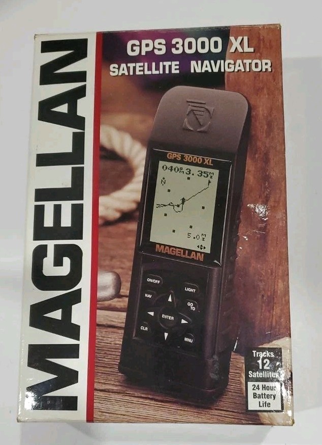 Magellan GPS 3000 XL Handheld IOB w/User Manual & All Original Contents