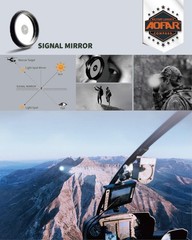 AOFAR Lensatic Sighting Military Compass AF-4090, Aluminum Alloy Material is Lig