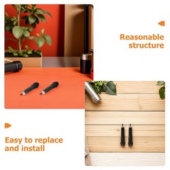 4Pcs Black Carbon Steel Walking Stick Tip Replacement for Hiking Snow Ice Trails