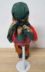 Porcelain Doll 46cm NJSF Red Hair Character Face Costume Outfit